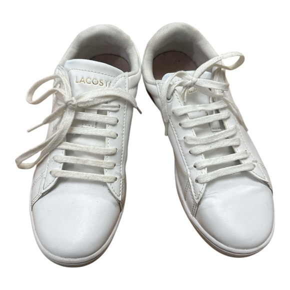 Lacoste White Sneakers Low-Top Leather Design - Picture 1 of 6